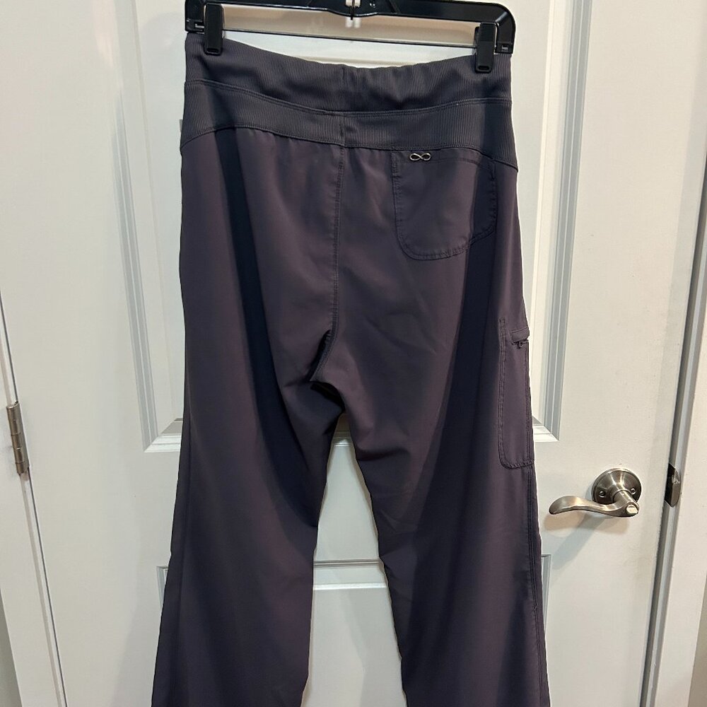 Cherokee Infinity Gray Scrubs Healthcare Pants Ribbed Women's Size M RN #93643 - Picture 2 of 6